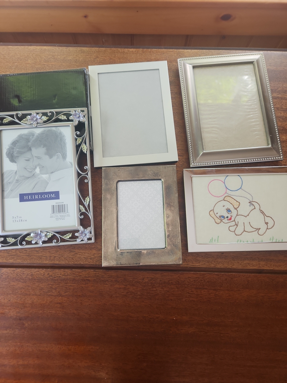 Decorative Floral Silver Photo Frame +4  OtherSilverPlated Frames